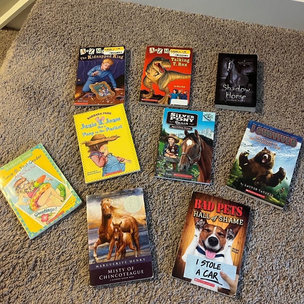 9 Book Bundle For Kids Scholastic